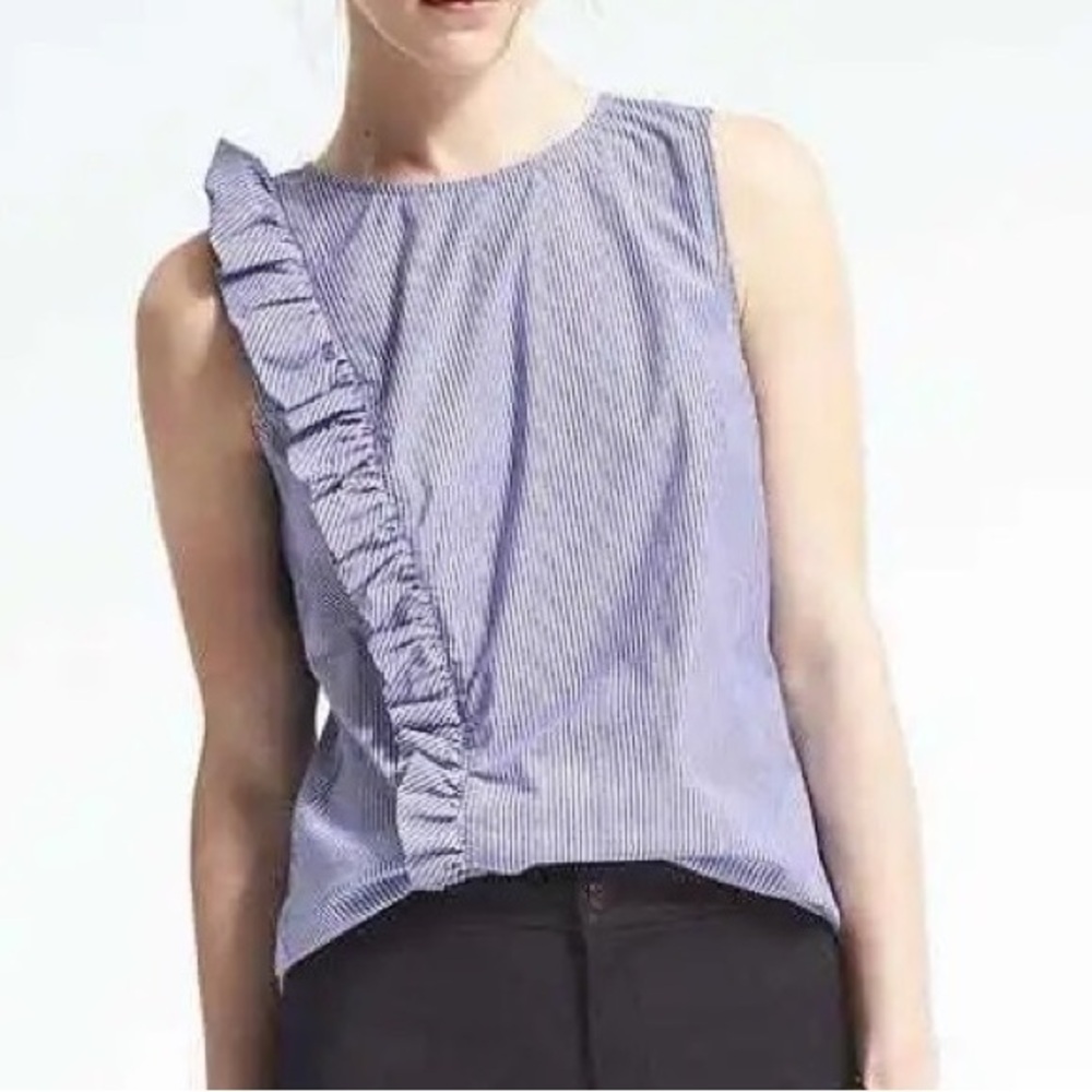 Banana republic worn once pin stripe top